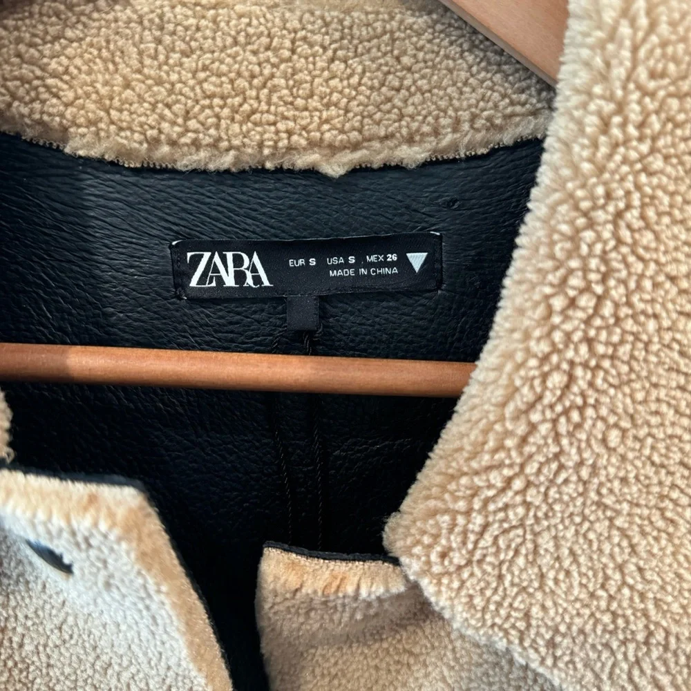 NEW Zara Teddy Shacket